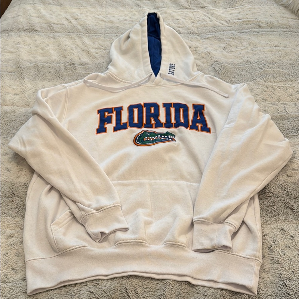University of Florida Gators White Hoodie Size Large
